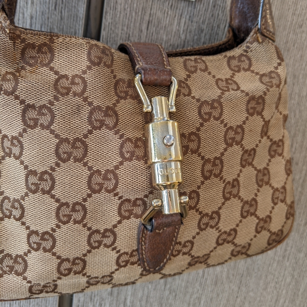 Gucci: Mini Jackie Piston 1961 Monogram Hobo Bag (RARE) - Picture 5 of 16